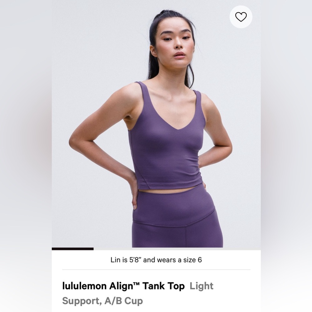 Lululemon Align Tank - size 6